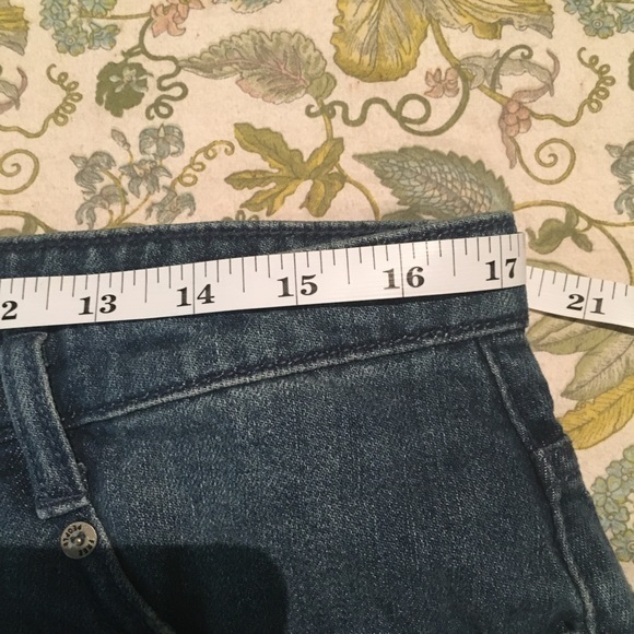 FREE PEOPLE Shine Bright Far Jeweled Jeans Denim Skirt 10 - Picture 10 of 15